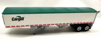 Ho Logistics 39' Covered Grain Trailer - Assembled -- Cargill (White, Green)   (734-465) 1