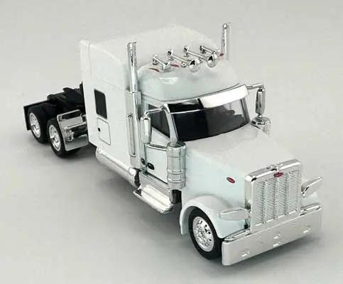 Ho Logistics Peterbilt 589 Stand-Up Sleeper-Cab Semi Tractor - Assembled -- White   (734-589075) 1