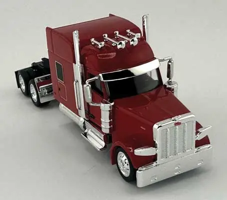 Ho Logistics Peterbilt 589 Stand-Up Sleeper-Cab Semi Tractor - Assembled -- Red   (734-589085) 1