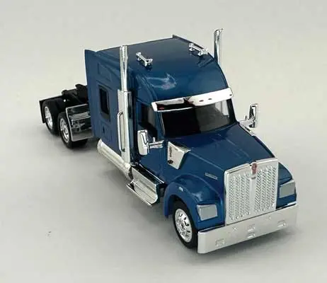 Ho Logistics Kenworth 990 Stand-Up Sleeper-Cab Semi Tractor -- Metallic Blue   (734-990065) 1