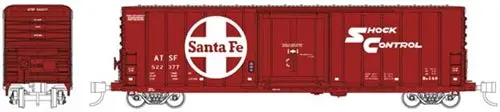 Pacific Car & Foundry 70-Ton 50' Exterior-Post Insulated Boxcar - Ready To Run -- Santa Fe 522350 (80500000061156E) 1