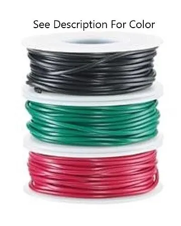 Wire Works #22 Gauge 1-Conductor Hookup Wire - 50' 15.2M -- Green (851-122070505) 1