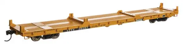 Walthers60' Pullman-Standard Flatcar - Rtr -- Ttx - Vttx #92197 (Container Loading;Yellow, Black, And White Ttx Logo)   (910-5419) 1