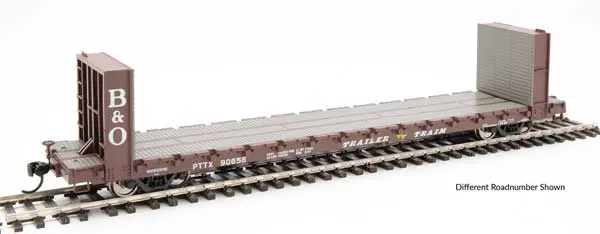 Walthers 60' Bulkhead Flatcar B&O Ttx #90605 (910-5831) 1