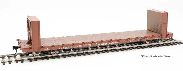 Walthers 60' Pullman-Standard Bulkhead Flatcar (48' Il) -- Canadian National #621309  (910-5835) 1