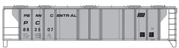 Walthers 50' Pullman-Std Ps-2 2893 3-Bay Penn Central #883507 (910-7029) 1