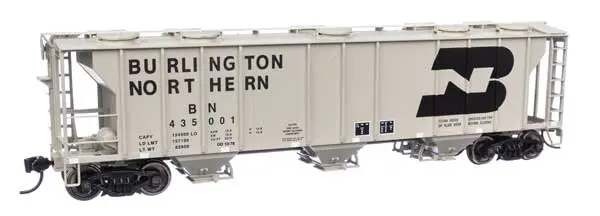 Walthers 50' Pullman-Standard Ps-2 2893 3-Bay Covered Hopper - Burlington Northern #435001  (910-7041) 1