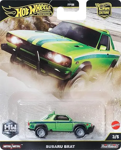 Hot Wheels 1:64 Subaru Brat – Car Culture Premium Hw Off-Road Jbk72 Fpy86 1