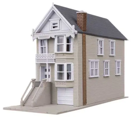 Kavanaugh House Victorian House -- Kit - 1-11/16 X 4-3/16 X 2-11/16" 4.29 X 10.64 X 6.83Cm 1
