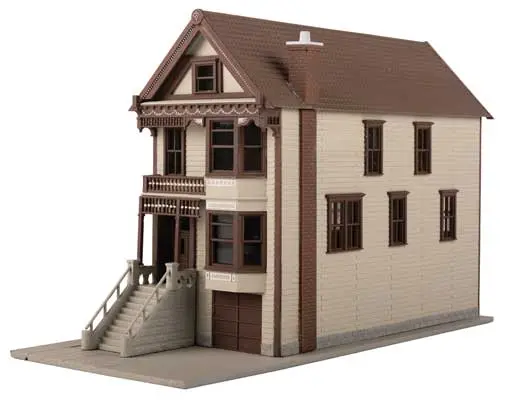 Walthers Steiner House Victorian House -- Kit - 3-9/16 X 7-11/16 X 5" 9.05 X 19.53 X 12.7Cm   (931-952) 1
