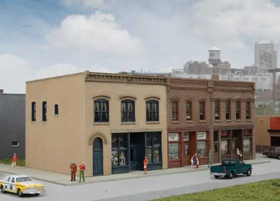 Walthers Merchant's Row Iii -- Kit    (933-3851) 1