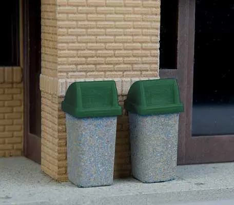 Walthers Modern Trash Cans Pkg(24) (949-4174) 1