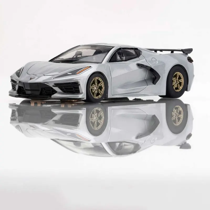 Ho Chevy Corvette C8 Mega G+ Slot Car, Metallic Ceramic Matrix 1