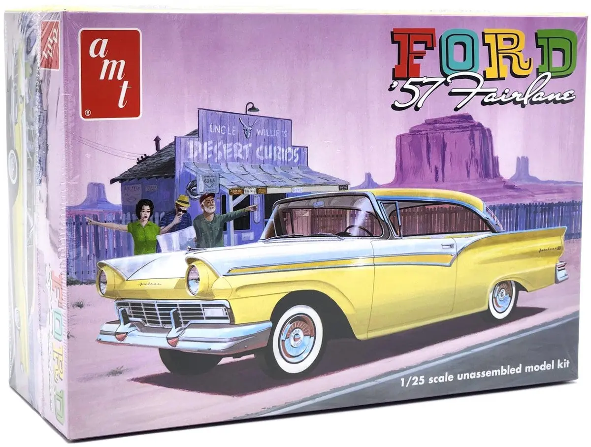 Amt 1:25 Scale 1957 Ford Fairlane Hardtop 3-In-1 Model Kit    (Amt1533) 1