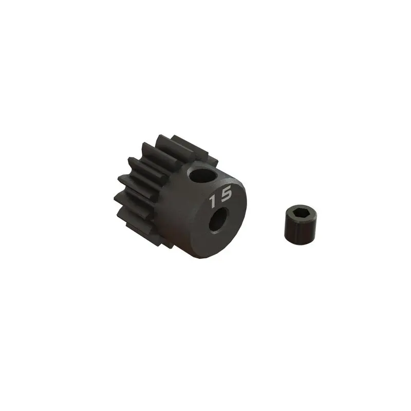 Arrma 15T 0.8Mod 1/8" Bore Cnc Steel Pinion Gear   (Ara311077) 1