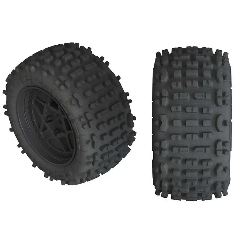 Arrma Backflip Lp 4S Tire 3.8 Glued Black (2) (Ar50050) 1