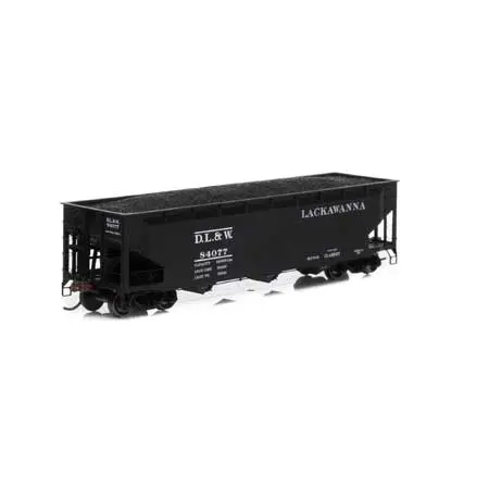 Athearn Ho Rtr 40' 3-Bay Offset Hopper W/Load, Dl&W #84077 (Ath7046) 1