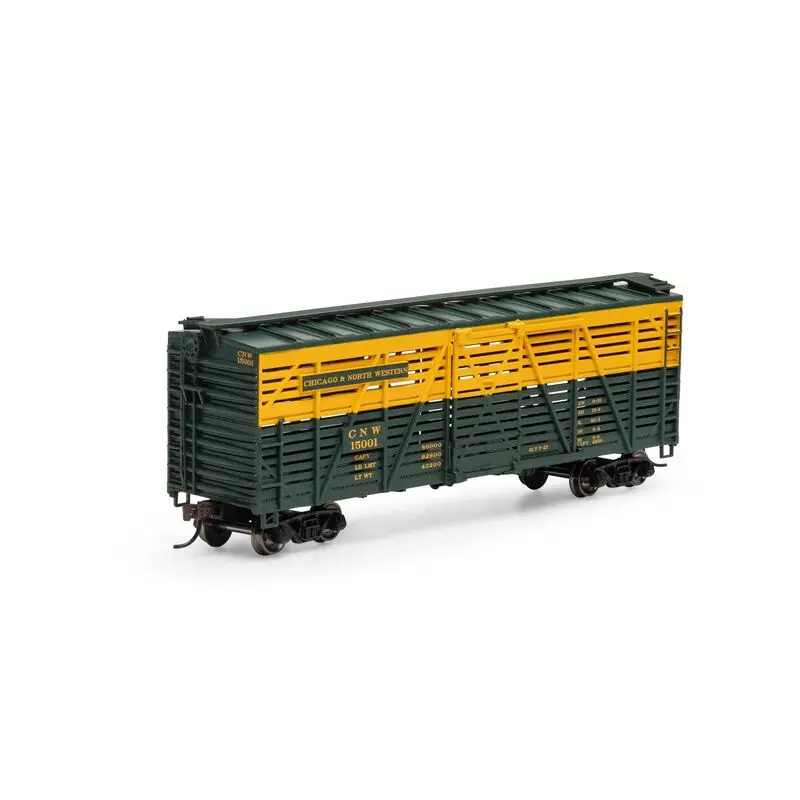 Athearn Ho 40' Stock Car, C&Nw #15001   (Ath75989) 1