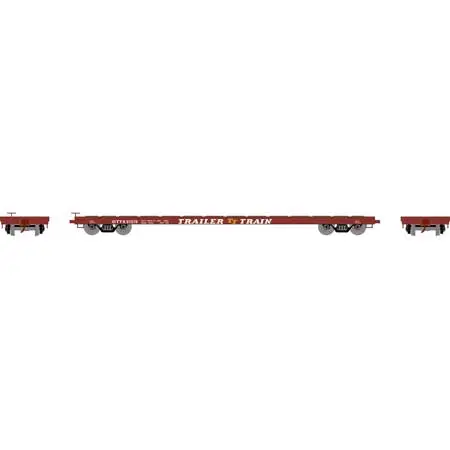 Athearn Ho Rtr 60' Flat Car, Ottx/Brown Logo #97079 (Ath97070) 1