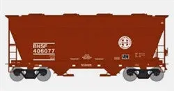Athearn Ho Rtr Acf 2970 Covered Hopper, Bnsf/Brown #406077 [Ath98176] 1