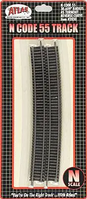 Atlas N Code 55 30.609" Radius Full Section - (6 Pcs) (Atl2030) 1