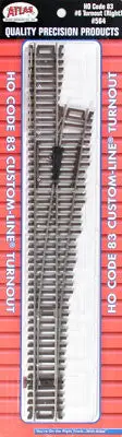 Atlas Code 83 #6 Custom Line Turnout Right Ho (Atl564) 1
