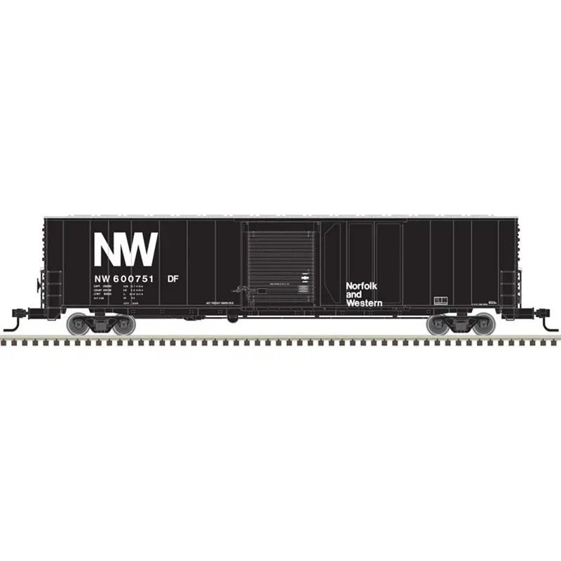 Atlas O 60' Single Door Auto Box, N&W (Ato3005917) 1