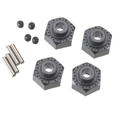 Axial Aluminum Hex Hub 12Mm Black (4) (Ax30429) 1