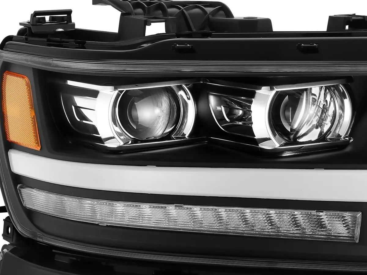 Alpha Rex 19-22 Ram 1500 Luxx-Series Led Projector Headlights Black 2