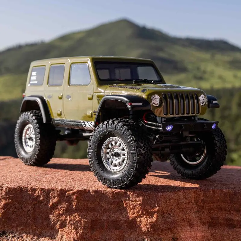 Axial 1/24 Scx24 2019 Jeep Wrangler Jlu Crc 4X4 Rtr Rock Crawler , Green   (Araaxi00002v3t4) 1