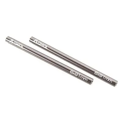 Axial Threaded Aluminum Pipe 6X91mm Grey (2) (Ax30524) 1
