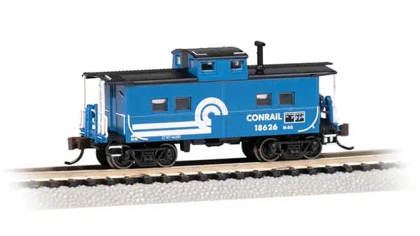 Northeast-Style Steel Cupola Caboose - Ready To Run - Silver Series(R) -- Conrail #18726 (Blue, Black, White) 1