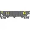 Bachmann Chessie System C&O #142315 3-Bay Hopper (Ho Scale)  (Bac18744) 1