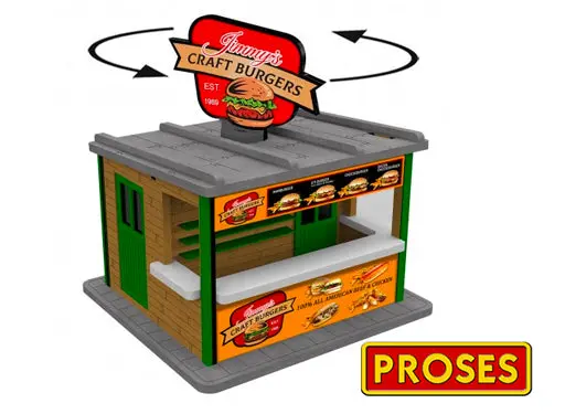 Bachmann Trains O Scale Jimmy's Burger Stand  (Bac39122) 1