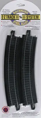 Bachmann 22" Radius Curve E-Z (4) Ho (Bac44403) 1