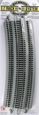 Bachmann 35.5" Radius Curved Nickel Silver S E-Z Ho (Bac44507) 1