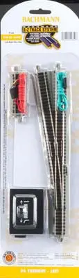 Bachmann #6 Turnout Left (1/Card) N  (Bac44859) 1