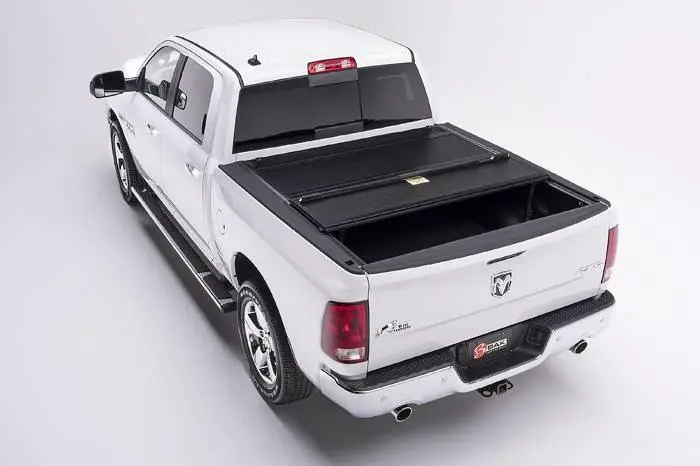 Bak Industries 2009-2017 Dodge Ram 1500 Hard Folding Tonneau Cover (5' 7" Bed) | Bakflip F1 - 772207Rb 2