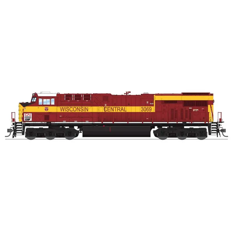 Broadway Limited Ho, Ge Es44ac, Cn #3069, Wisconsin Central Heritage Paint, Paragon4 Sound/Dc/Dcc  (Np)  Bli8534)      ) 1