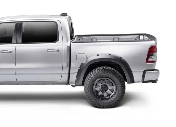 Bushwacker Fenders 4Pc 10-17 Ram 2500/3500 76.3In/98.3In Bed/Dually Compatible Ff Max Pocket Style 4Pc Fender Flare Location: 2