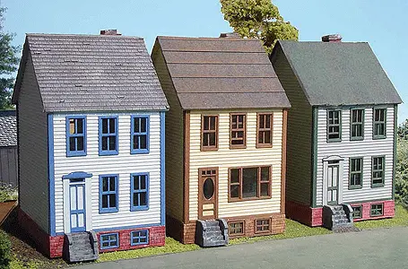 Row House - Laser Art Ho Scale (Bra638) 1
