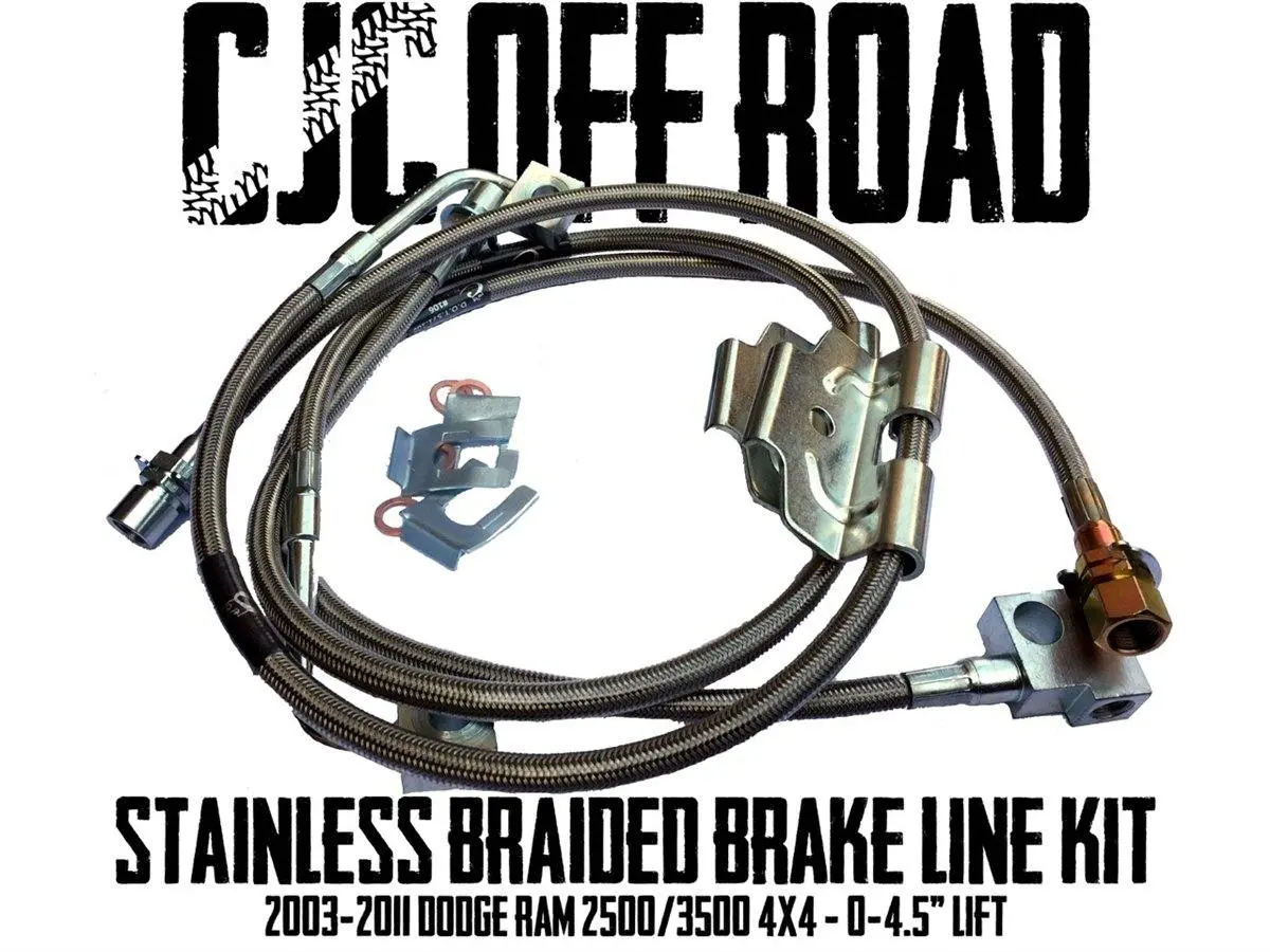 Cjc Off Road Dodge 2003-2011 2500/3500 Stainless Steel Brake Line Kit 1