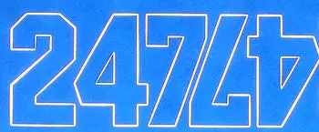 Coverite Numbers Blue 1" (Covq3216) 1