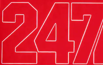 Coverite Numbers Red 2" (Covq3220) 1