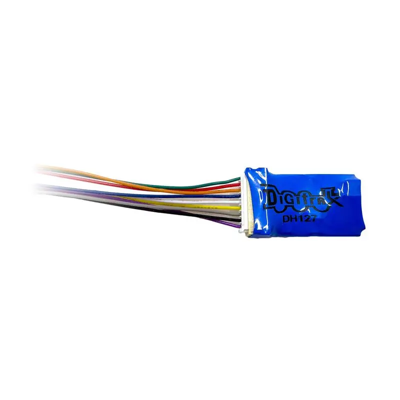 Digitrax  Ho 2-Function Mobile Decoder W/ 9 Pin Harness (Dgtdh127d) 1