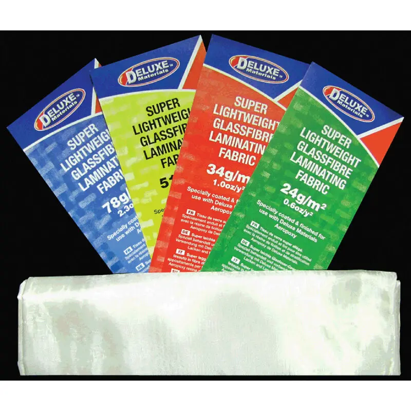 Deluxe Materials Lightweight Fiberglass Cloth, 2.0Oz,1Sq Meter,Wht (Dlmbd14) 1