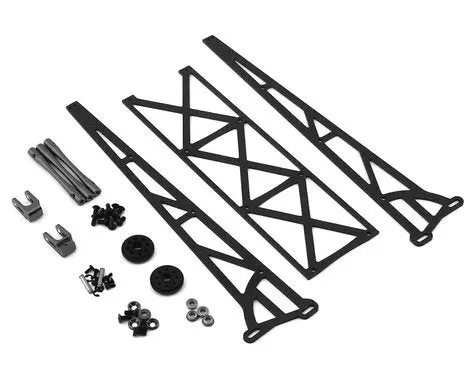 Dragrace Concepts 10" Slider Wheelie Bar W/Plastic Wheels (Grey) Drc-391-0003) 1