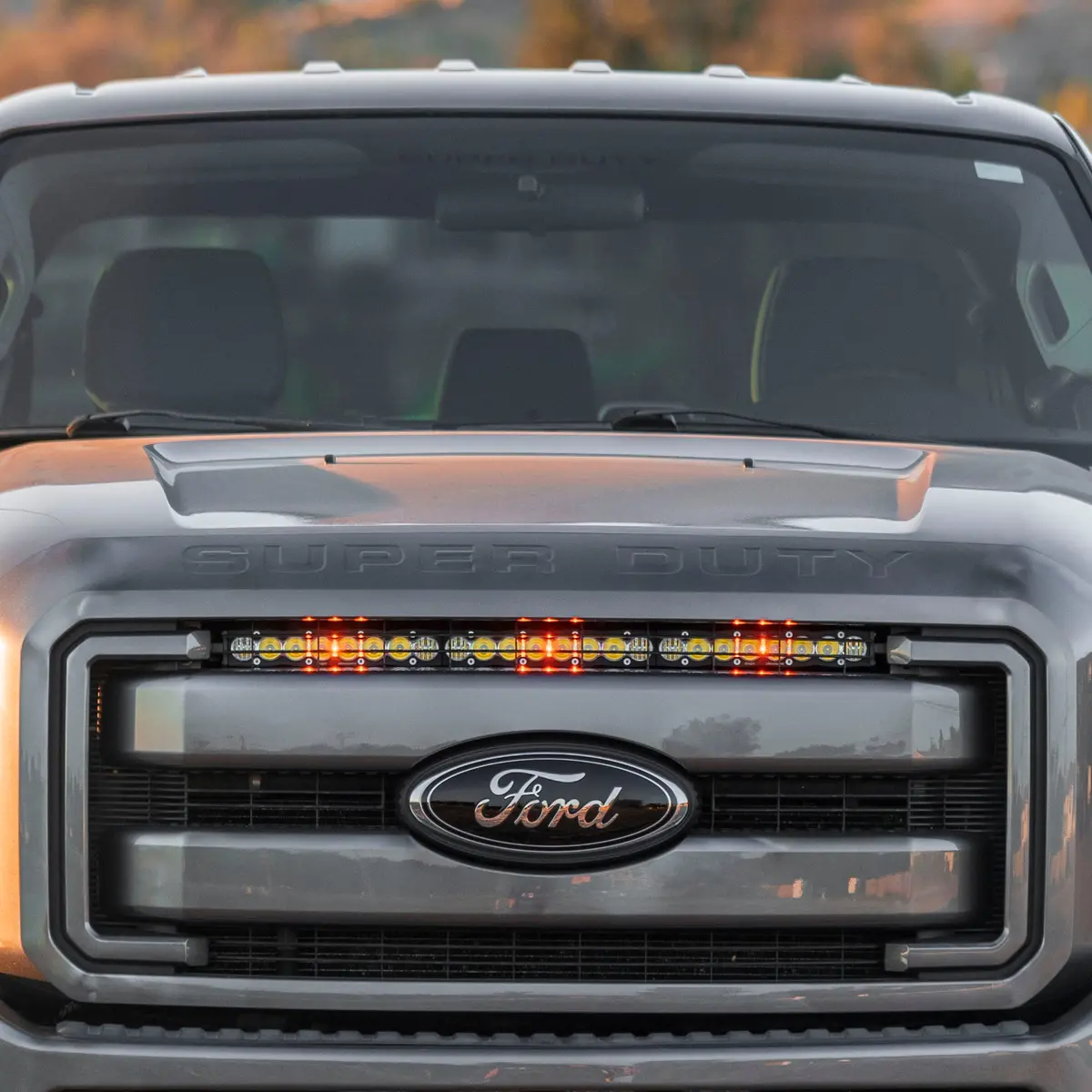 Baja Designs 2011-2016 Ford Super Duty 30" S8 Light Bar Upper Grille Mount Kit 1