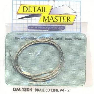 Detail Master1/24-1/25 Braided Line #7 .100"/2.54Mm (1Ft) (Dtm-1307) 1