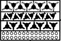 Detail Master  1/24-1/25 Wheel Knock-Offs #2   (Dm-2291) 1